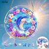 2D Flat, 1set/83pcs 18.8cm Acrylic Jigsaw 2D Flat, Ocean Theme Dolphin Flower Acrylic Puzzle Suncatcher Decorative Pendant Colorful Transparent Hangin