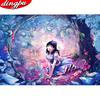 DINGPU 5D Diamond Painting Full Drill Round Diamond Embroidery Diamond Art Home Decoration