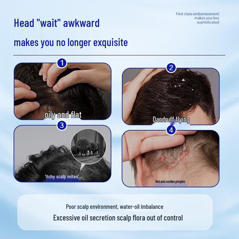 Ocean Supremacy Men's Water Cool Oil Control Anti-Dandruff Shampoo