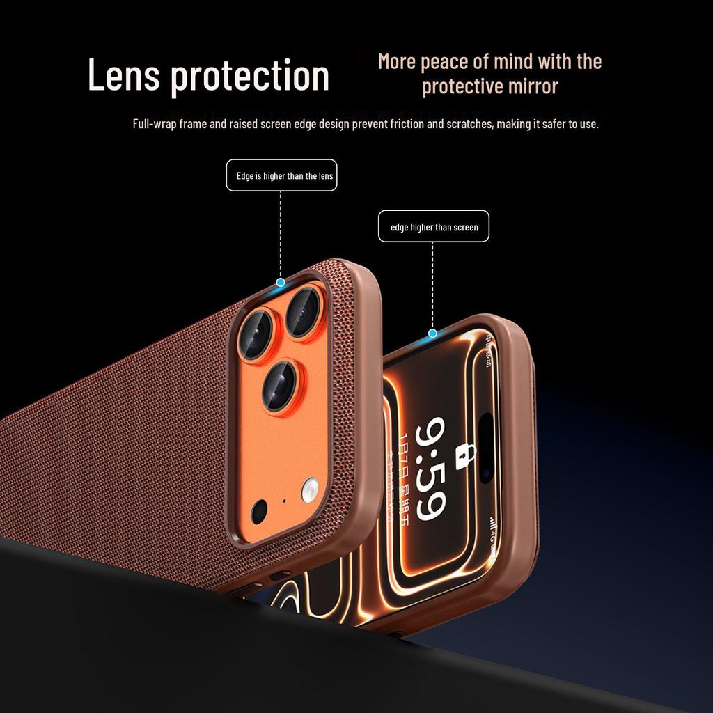 Apple 17 Pro Max Official Fabric Case | Tech Texture | iPhone 16 Magnetic | Drop Protection