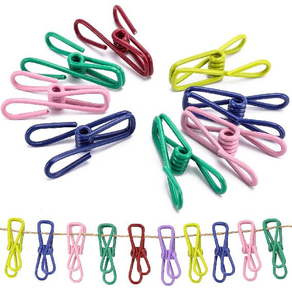 50 шт. Белых деревянных прищепок, 2,9 дюйма Прищепки для рукоделия, Натуральные зажимы для сушки белья, Значок-помпон для DIY