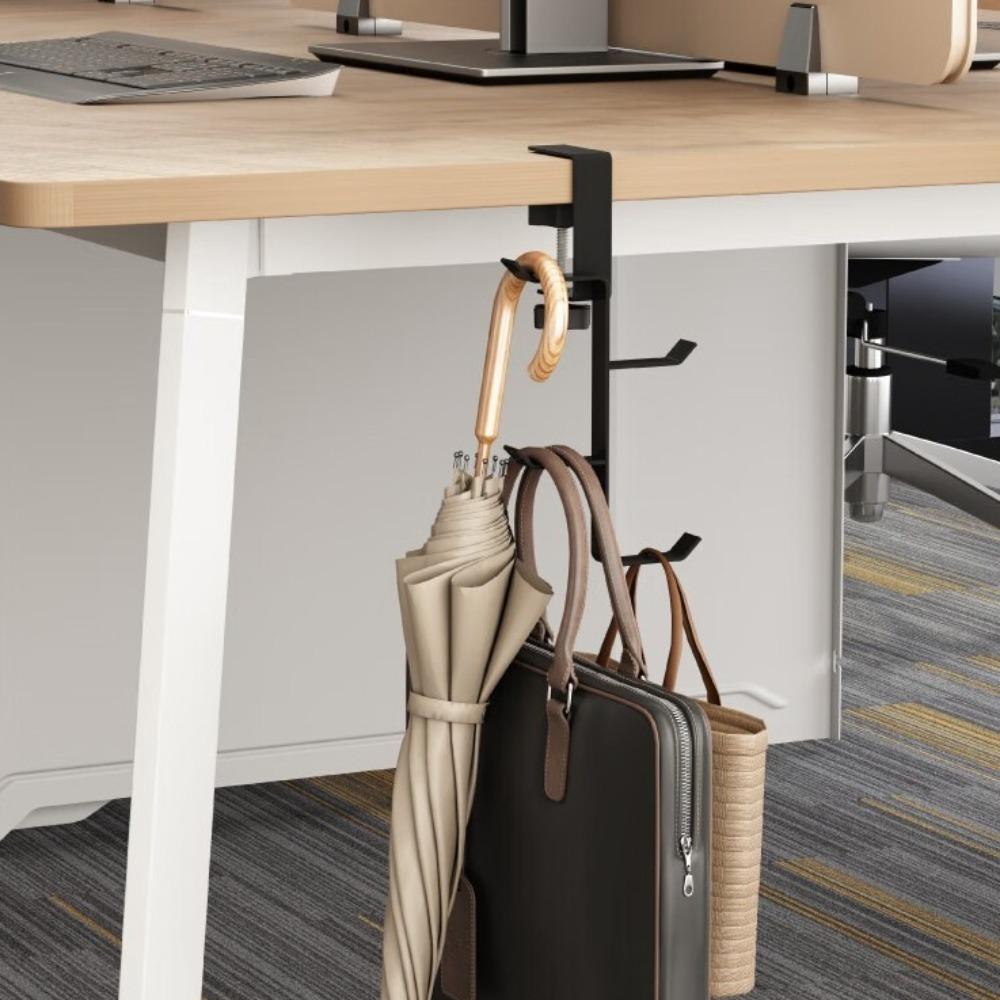 Punch-free Table Desk Hanger Adjustable Handbag Rack Holder Backpack Storage Hook for Desk Side