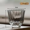 Japanese Heat-resistant Glass Petal Cup Smelling Cup Transparent Vertical Teacup Single Master Cup Small Sake Wine Cup