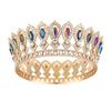 European Princess Queen Tiara King Tiaras Crystal Full Crown Baroque Pageant Crowns  Cake Topper