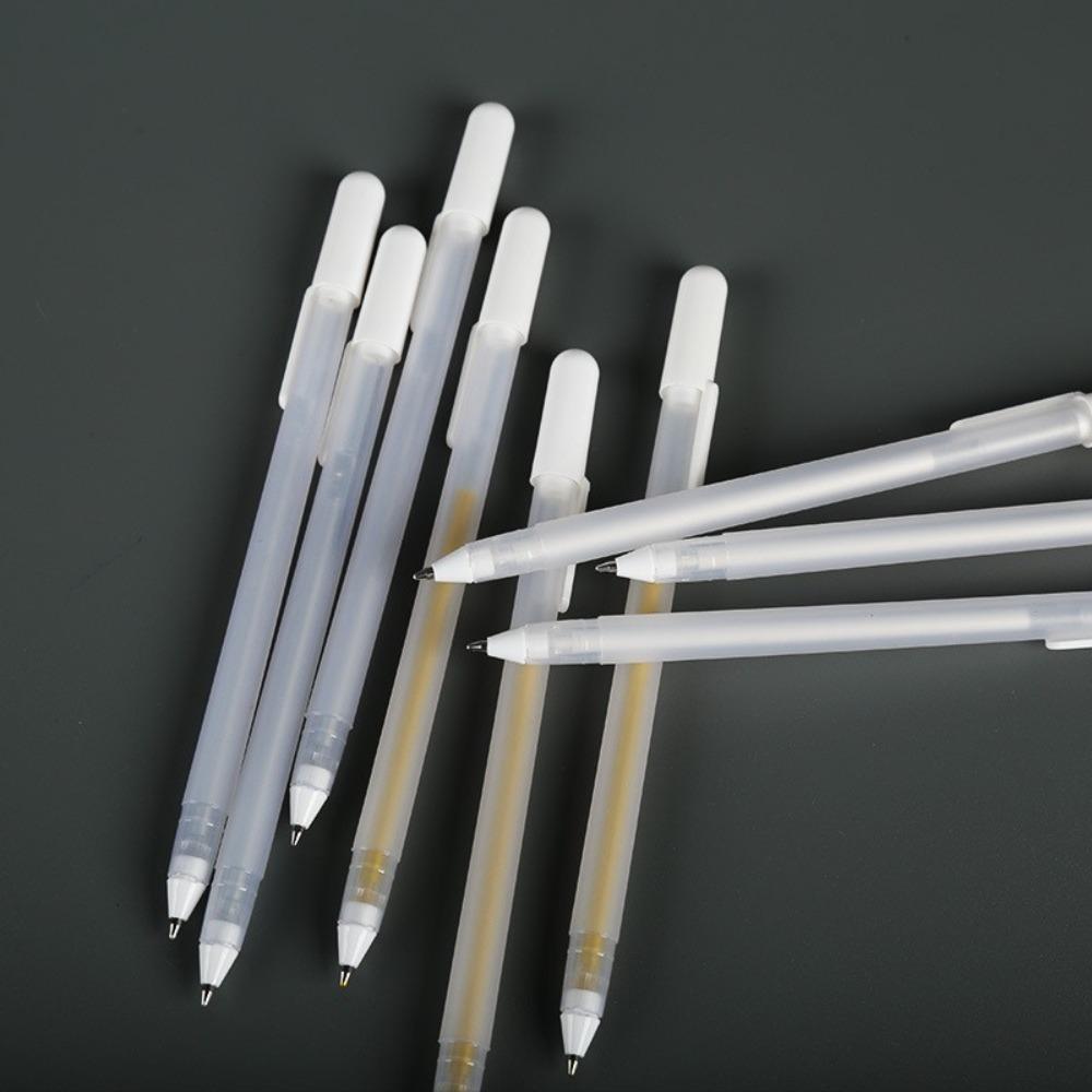 White/Gold/Silver Ink Marker Pen 0.7mm Nib Paint Marker Simple Highlighter Gel Pen Sketching