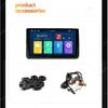 10,1-дюймовый IPS Full Touch монитор-дисплей для подголовника автомобиля с поддержкой Car-play / Android auto, Mirror link / AV / USB / TF / Разъемом для наушников