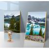Landscape Picture Poster Scenery Nature Canvas Wall Art Print Painting Nordic Decoation Lake Forest Stone Mountain Canvas Poster