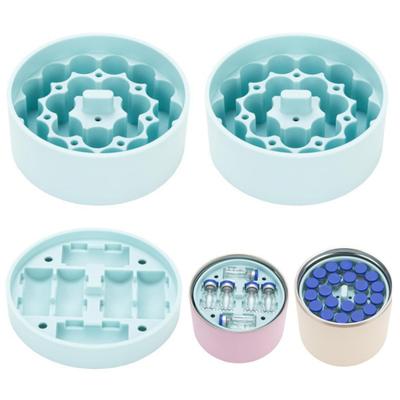 2/3 шт. Силиконовая вставка для флакона 3 мл 32/25/18 унций Банка для еды Пептидный флакон Коробка для хранения Экономия места Морозильная камера Холодильник Шот Длинный флакон Бутылка Органайзер Держатель