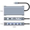 11 в 1 USB C Hub многопортовый адаптер для MacBook Pro Air с HDMI VGA Ethernet USB 3.0 портами док-станция для ноутбука