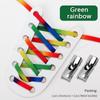 New Cross Lock Shoelaces Without Ties Rainbow Elastic Laces Sneakers Kids Adult No Tie Shoe Laces 8MM Width Flat Boots Shoelace