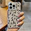 Leaf Flower Butterfly Line Art Phone Case Clear For iPhone 17 16 14 15 11 12 13 Pro Max 16E 15 Plus 17 Air Soft Shockproof Cover