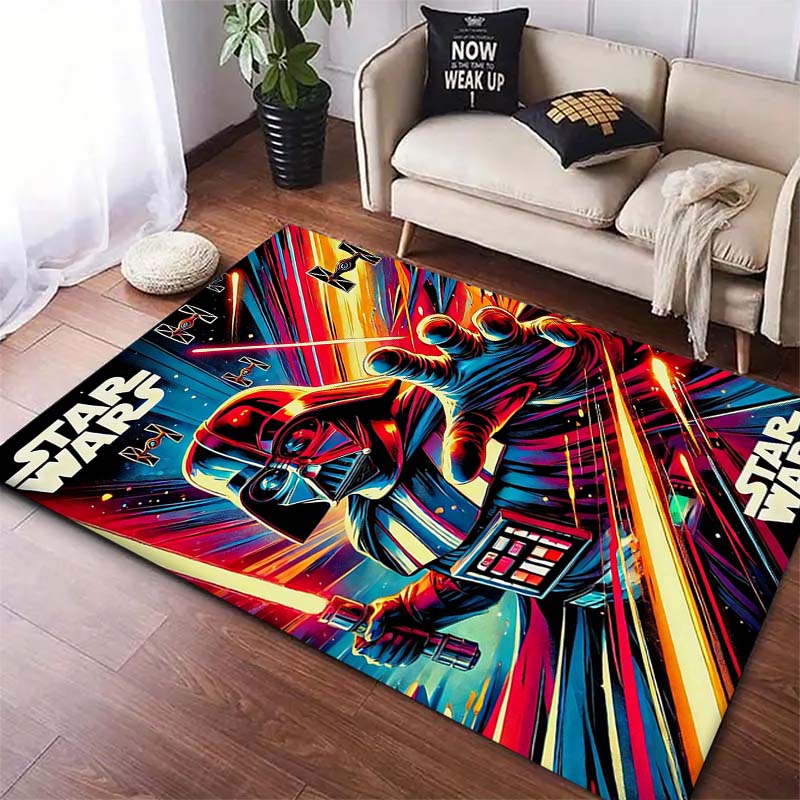 Star Wars Galaxy Printed Rug Non-Slip Floor Mat for Living Room Bedroom Kids Room Home Decor