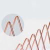 Organizer Bookshelf Student Stationary Triangle Bookend Book Holder Iron Book Stand Record Rack