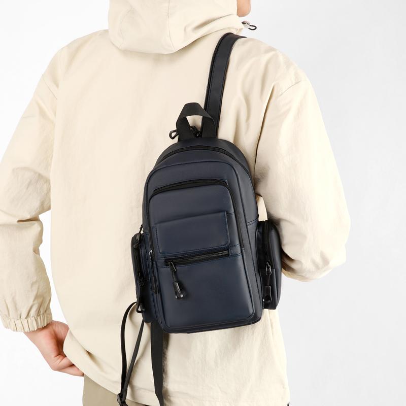 Мужская нагрудная сумка Легкая уличная наплечная сумка Рюкзак для поездок на работу и путешествий