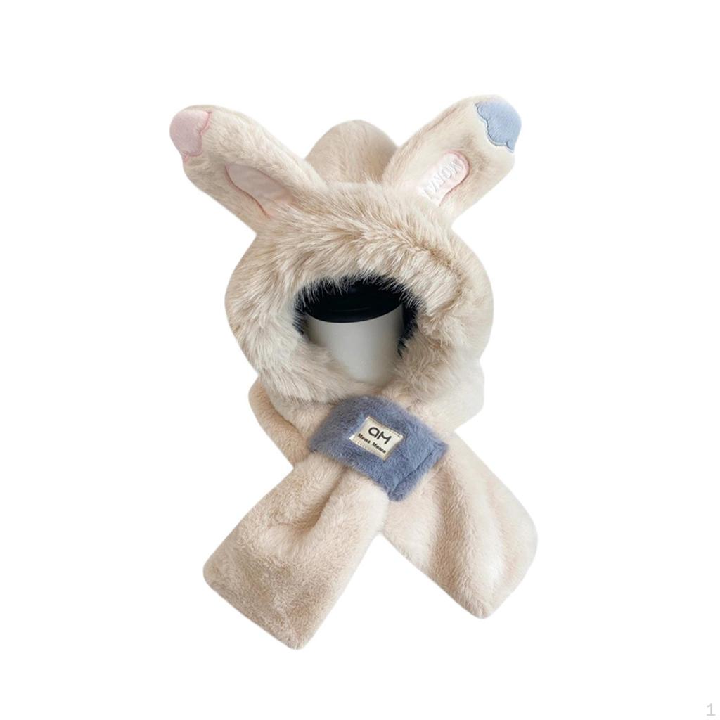 Winter Hat Scarf Adorable Beanie Headgear Windproof Comfortable Costume Hats