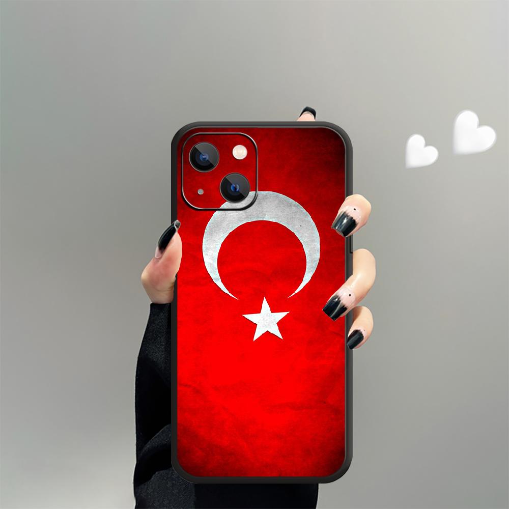 Чехол для телефона с турецким флагом Турции для iPhone Samsung Galaxy Redmi Xiaomi Oppo OnePlus Note SA 7 8 9 10 11 12 13 14 20 21 22 23 53 54 Pro Max Plus Ultra