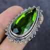 Natural Peridot Gemstone Handmade 925 Sterling Silver Jewelry Ring Size 6.5 E2n76