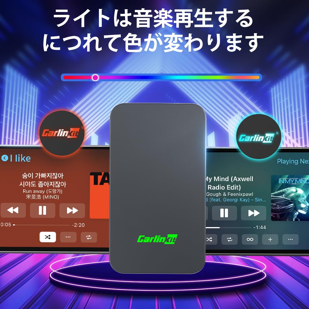 Беспроводной адаптер CarlinKit 5.0 CarPlayAndroid Auto, Более быстрая работа, Онлайн-обновления, Bluetooth, Музыка и многоязычная поддержка, Совместим с