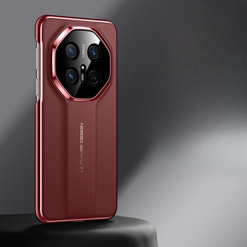 Чехол для телефона Huawei Mate70pro 70RS Бизнес M70 Всесторонний Противоударный Однотонный Кожаный Чехол