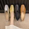 Женские лоферы из натуральной кожи, роскошная обувь, класс серебряные каблуки, золотые туфли-лодочки, квадратный носок, элегантные туфли Мэри Джейн, женские