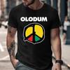 Футболка Olodum, Ретро Белая Унисекс с Графическим Принтом, Футболка Майкла Джексона