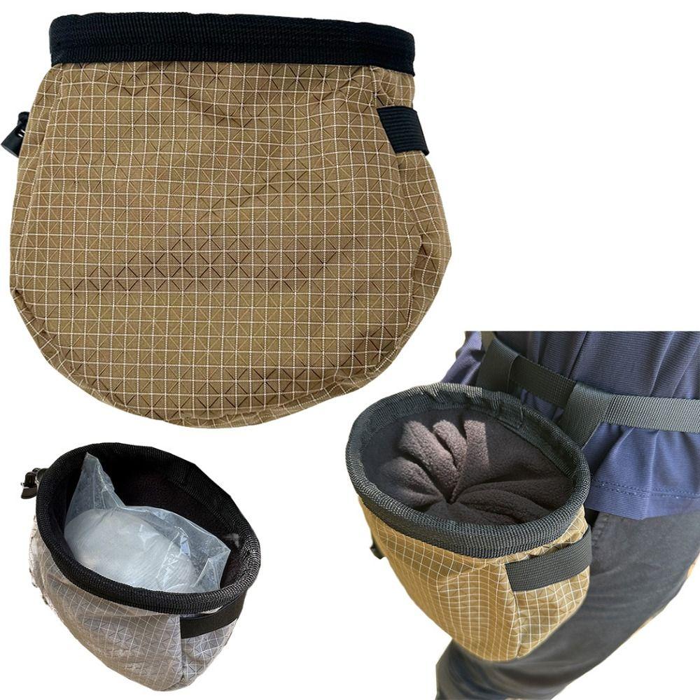 Portable Rock Climbing Chalk Bag Drawstring Dry Magnesium Powder Pocket Running