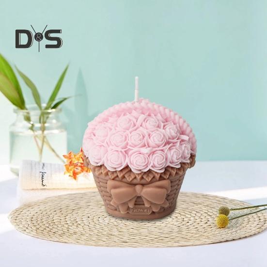 3D букет роз, силиконовая форма, сделай сам, форма цветка, антипригарное покрытие, сделай сам, домашняя ароматерапия, изготовление свечей, гипсовая форма, украшение дома, свадебный подарок