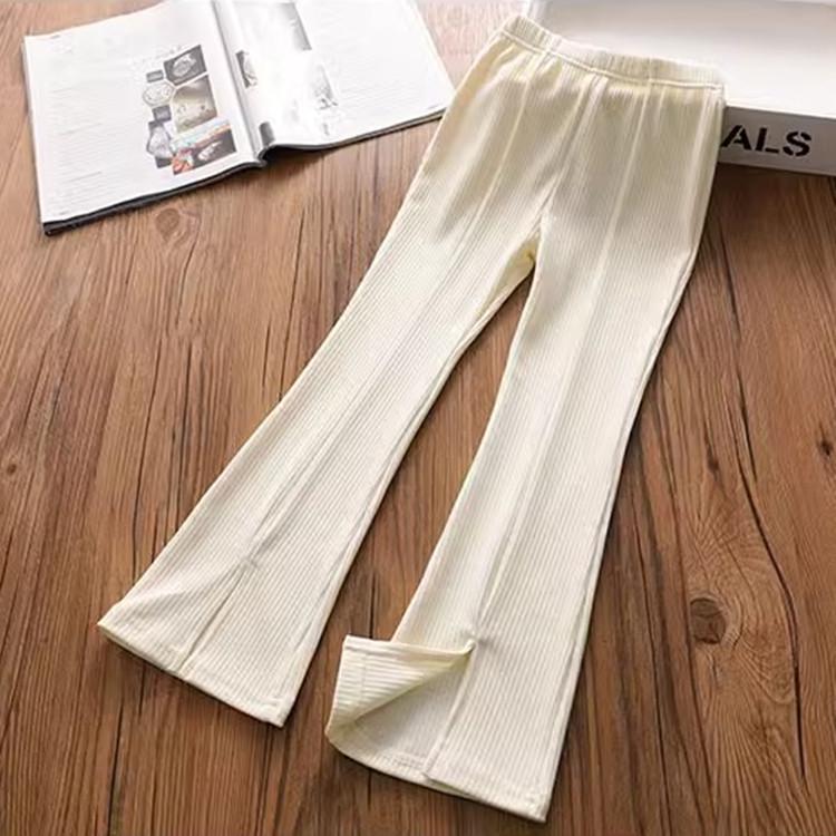 Расклешенные брюки Ice Silk Split для девочек 2024 года — широкие, узкие летние брюки с защитой от комаров