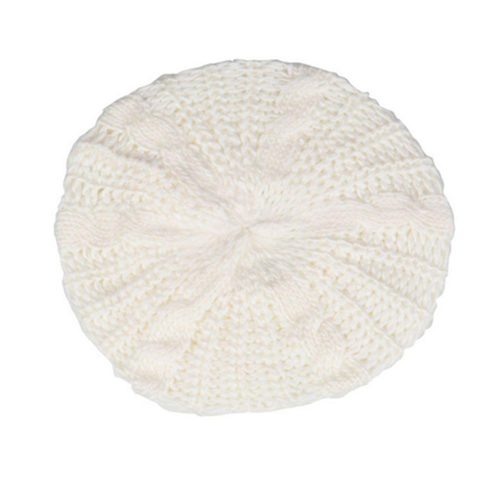 Мода Винтаж В рубчик Теплая Шапка-берет Французская Художественная Шапка Шапка Художника Вязаная Шапка