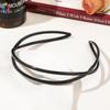 Non-slip Toothed Headband Pressure Hair Bangs Broken Hair Headband Simple Black Brown Face Hair Accessories for Women