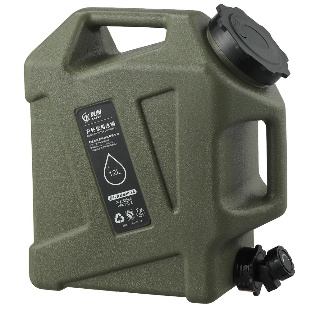 12L Camping Water Container BPA Free Water Storage Container Portable Large Capacity Outdoor Hiking Accessories