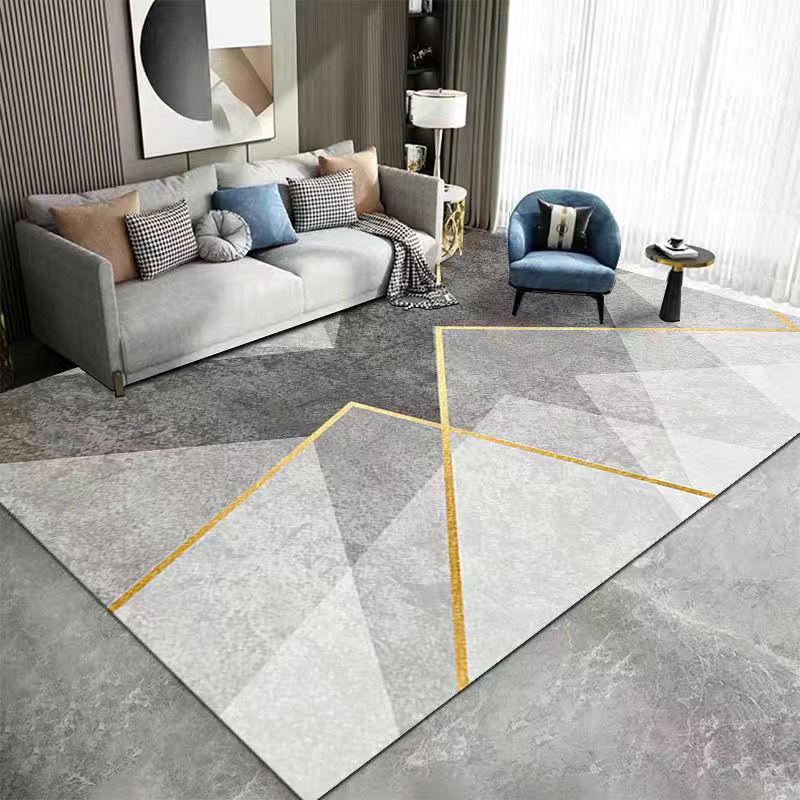 Современный грязеотталкивающий, простой в уходе ковер из хрустального велюра для гостиной – износостойкий и нескользящий дизайн