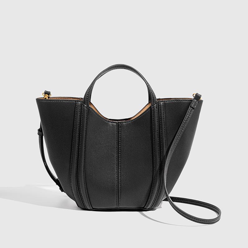 Luxury Quilting Basket Bags for Women Handbags PU Leather Bucket Bag Fashion Designer Shoulder Crossbody Bag Female Purses