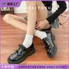 Small Man Thick-soled Heightened Single Shoes Wear High-end 2025 Korean Version Mary Jane Shoes Women's Campus Style Uniform Leather Shoes