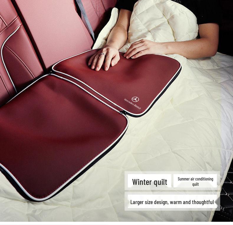 Натуральная кожаная подставка под голову и поясницу для Mercedes A, C, E, S-Class, GLA, GLC, GLE - Ультрамягкий комфорт для шеи.