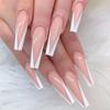 24 Pieces False Nails Glossy Coffin Long Fake Nails Set DIY  Manicure5ml