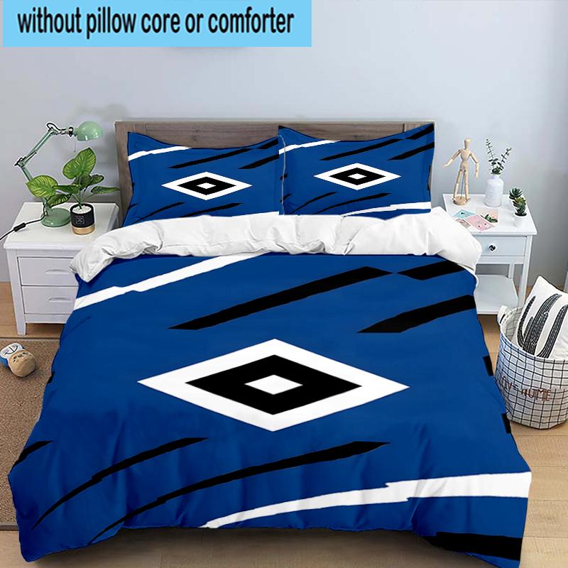 3PCS Hambur-ger Of Victory Symbol Bedding Set,Including 1pc Duvet Cover And 2pcs Pillowcases Perfect for Bedroom, Dormitory, Fan Christmas gift