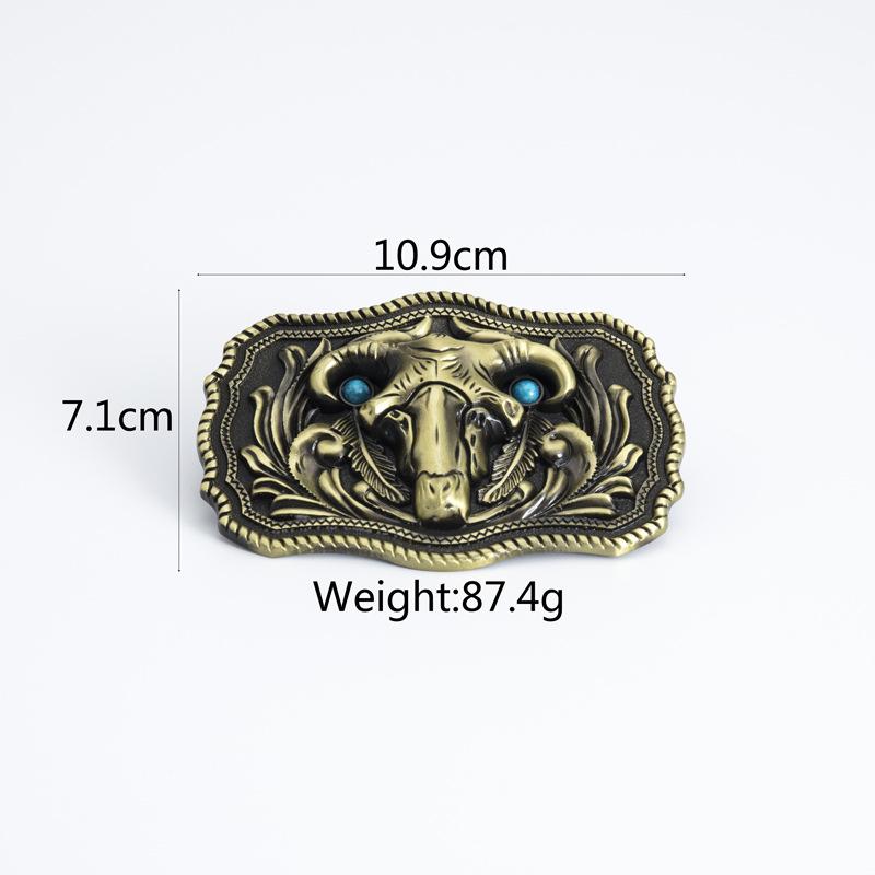 Sheep Totem Personality Ethnic Style Belt Fashion Whole Cowhide Retro Belt Ghost Knights Jeans Belt