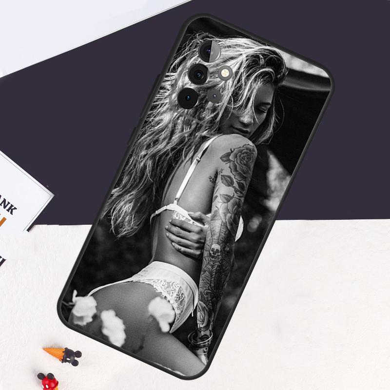 Sexy Tattoo Girl Case For Samsung Galaxy A22 A16 A33 A36 A56 A26 A15 A55 A53 A35 A32 A52 A54 A34 A14 A05 A06
