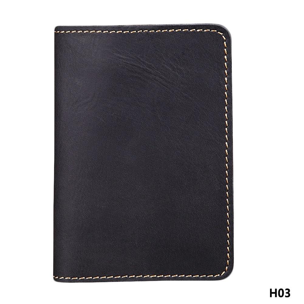 Classic Brown Bag Genuine Leather Passport Wallet Holder Case Cover Ticket Travel Handbag