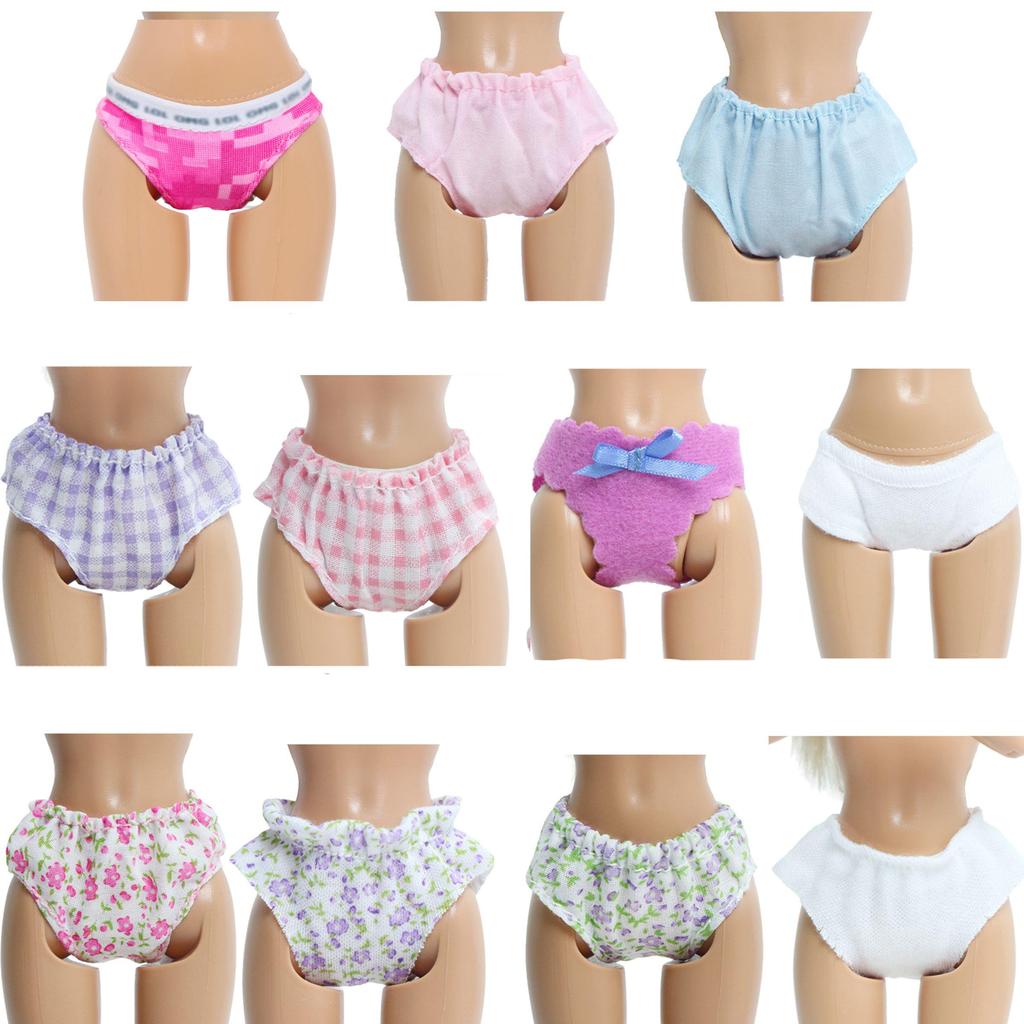 11,5-дюймовые кукольные трусики, аксессуары, милые трусы, нижнее белье для кукол, одежда для кукольного домика для Барби, 1/6 куклы, игрушки для девочек