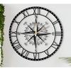 Wall Clock for Living Room, Bedroom, Office, Kitchen Modern Unique Big Size Fancy Decorative Silent Wall Watch for Hall and Home Décor (40 Cm, Black)