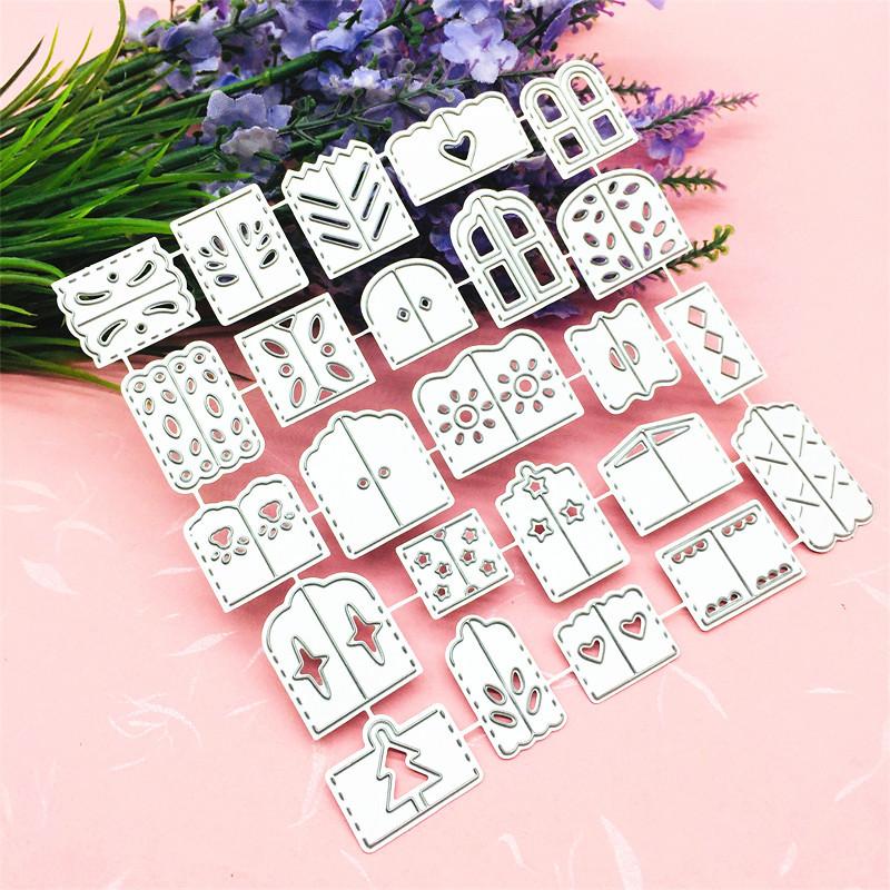 Разнообразные модели окон, бумажные художественные узоры, металлические трафареты, сделай сам, скрапбукинг, тиснение, трафарет, бумажный ремесленный шаблон альбома