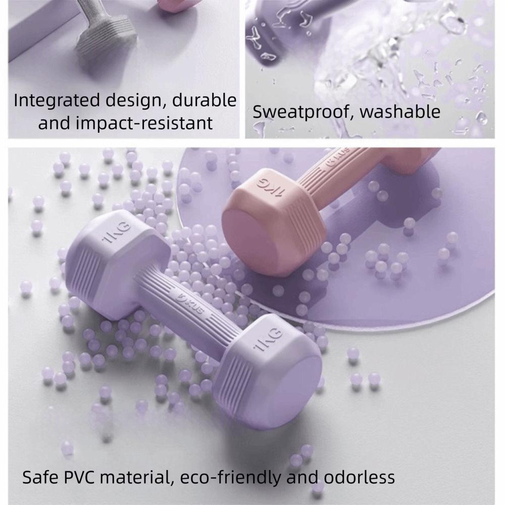 2KG Hand Weights Set Soft Rubber Handle Dumbbell Pair High Quality Small Dumbbell  Gym