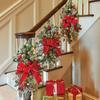 Christmas Holiday Staircase Inverted Door Hanging Decoration