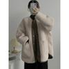 Lamb Wool Coat Women's Winter Small Loose Thick Fur One Deerskin Fleece Mid-length