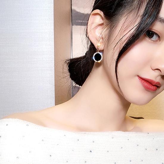 Очаровательные серьги-гвоздики с гальваническим покрытием, украшение тонкой работы