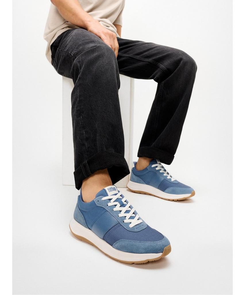Fitflop Мужские F-Mode Flow Ткань Swag/Кожа/Кроссовки - Космический Синий (Ft61K1N06N)