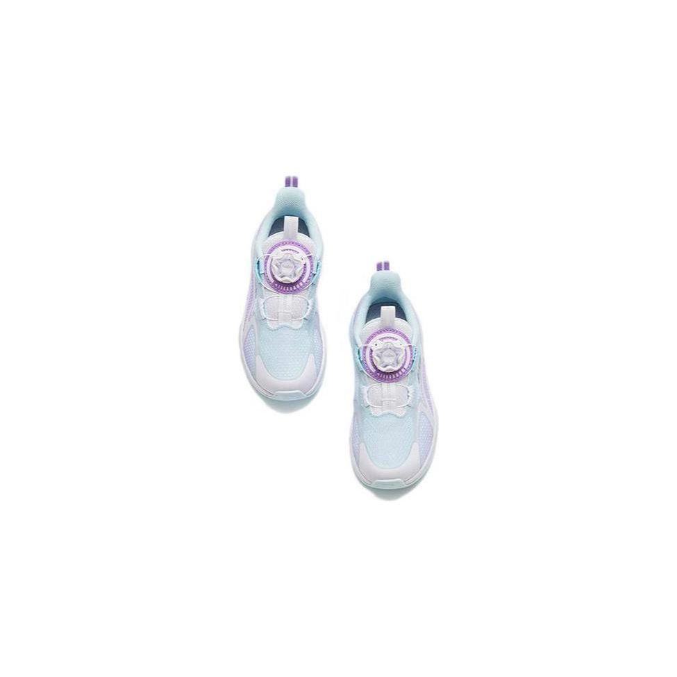 Anta Red Flame Non-Slip Wear-Resistant Breathable Low-Top Running Shoes Kids Sneaker Blue White Purple 322319912H-1