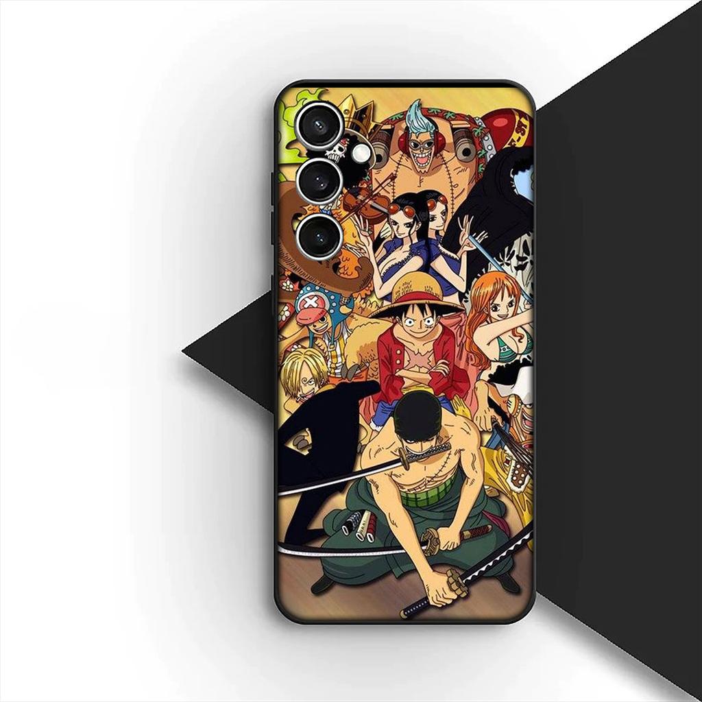 Cover for Samsung Galaxy A35 A36 A55 A26 A05 A06 A14 A50 A51 A53 A54 A12 A13 A23 Phone Case Red Hair One Luffy Pieces Shanks